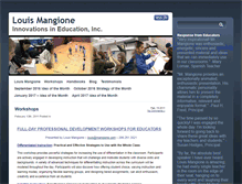 Tablet Screenshot of louismangione.com